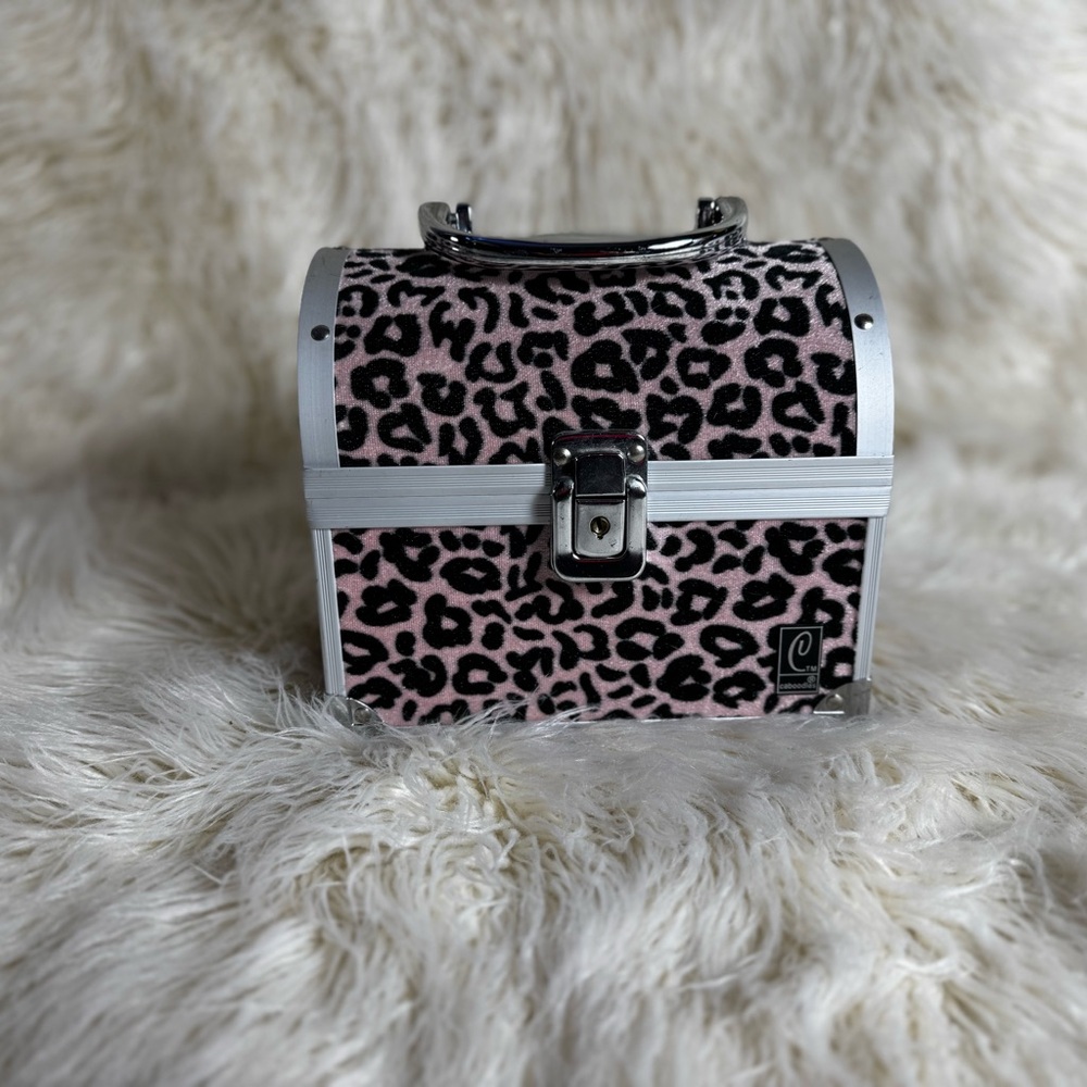 Caboodles Pink Leopard Cosmetic Case